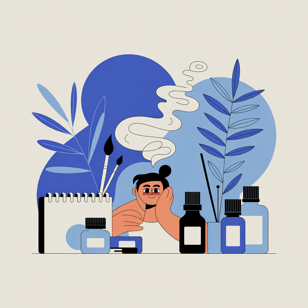 精油陪伴：我在創作過程中慢慢走的習慣